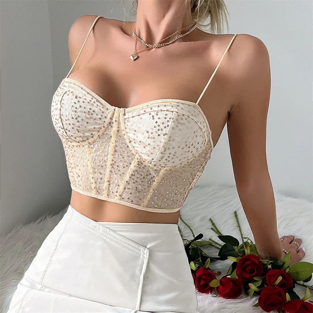 Sexy Shirt Women Clothing Corset Camis Blusas Shaper Harajuku Hot Tee Woman Tank Top Club Ropa Mujer Summer Ladies Crop Top