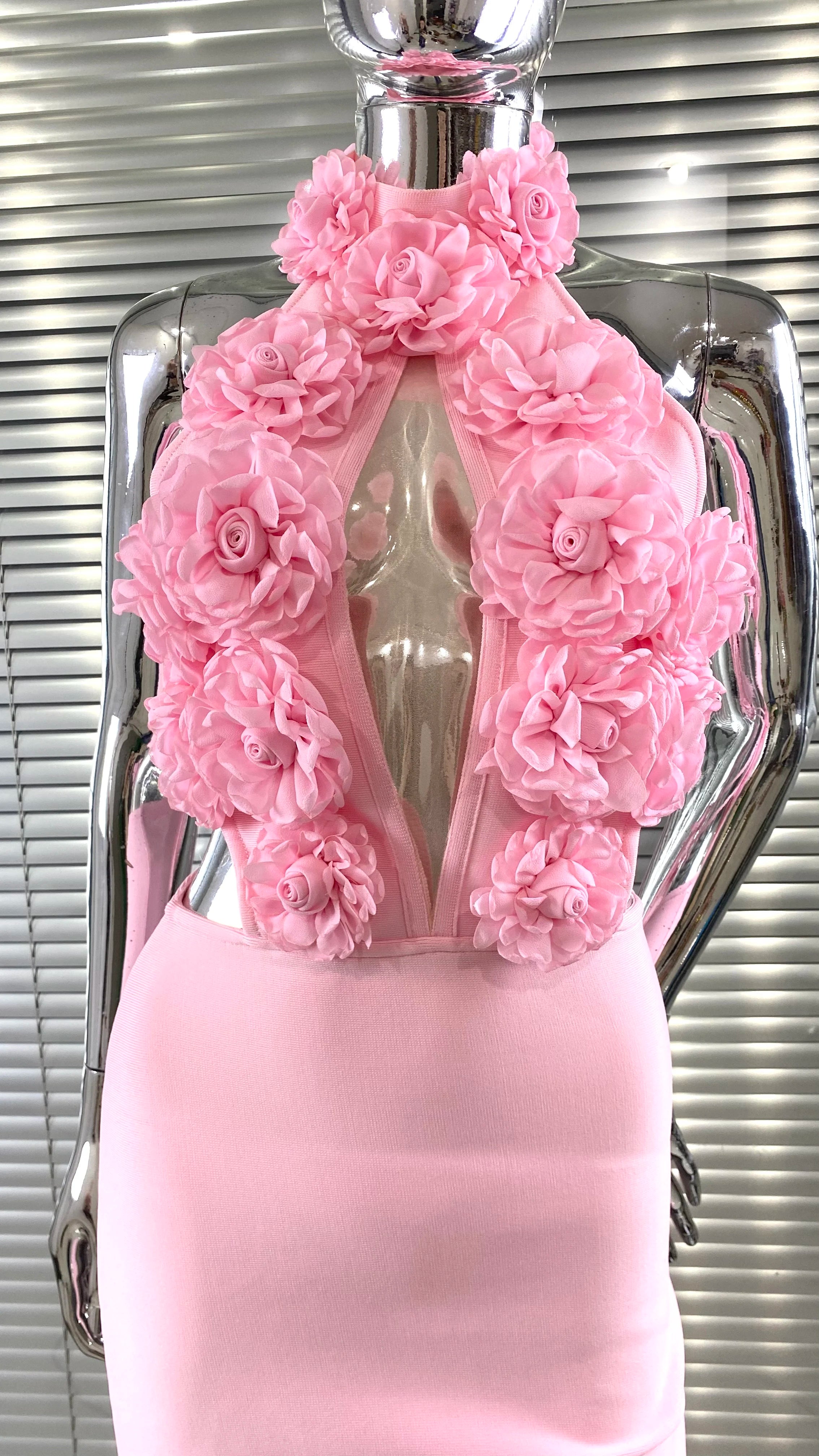 New Summer Sexy Halter Sleeveless  Package Hips Ankle Lenght Bandage Dress Graceful Woman Party Dress Cocktail Party Vestido