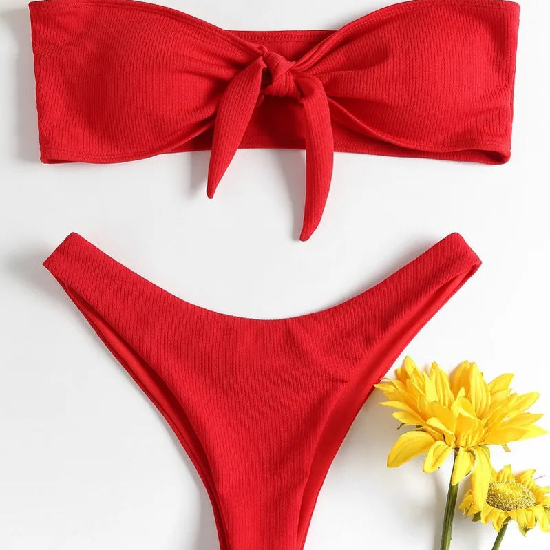 Swimsuit New Summer Women Bikini Sexy Swimwear Set Packwork Brazilian Bathing Beachwear Swimming Bathing Suit Women