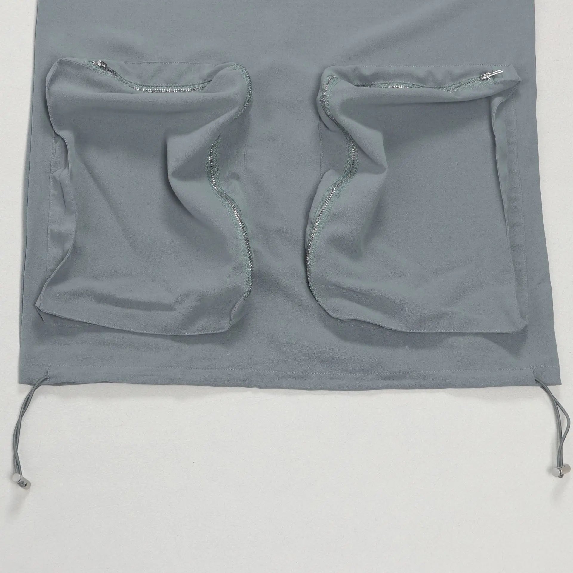 CM.YAYA 2025 Summer O-neck Mult Pockets Cargo Midi Long Dress Women Sleeveless Casual Bodycon Night Club Party Dresses Vestidos