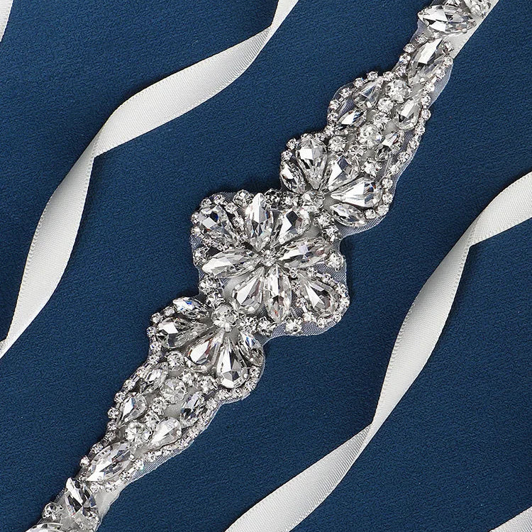 Newest Luxury Rhinestone Bridal Belt Bride Wedding Dress Accessories Party Prom Bridal Wedding Dress Belt For Women