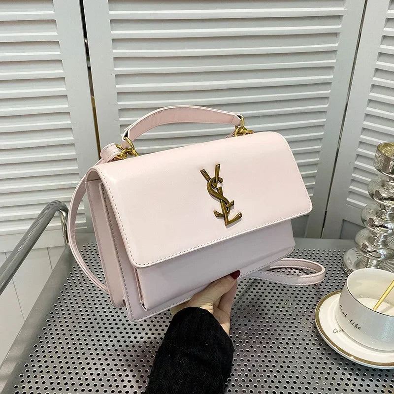 New Women's Chain Strap Crossbody Bag Luxury Design Trendy Casual Shoulder Bag Premium Leather Women's Handbag