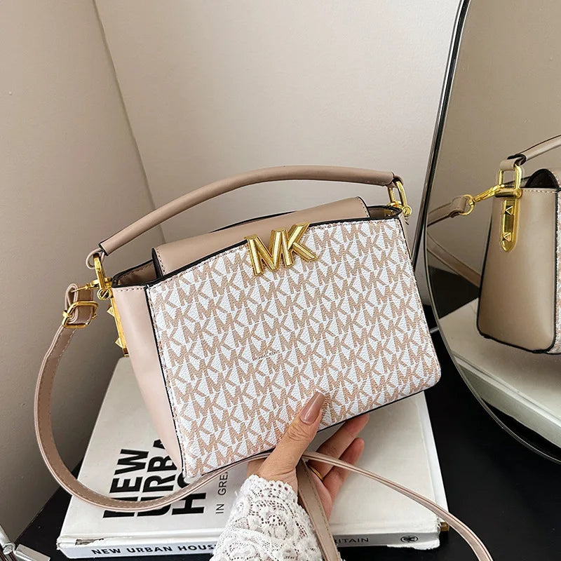 2025 New Small Square Bag - Printed Crossbody Purse, Quilted Chain Strap Shoulder Bag, Lightweight & Elegant