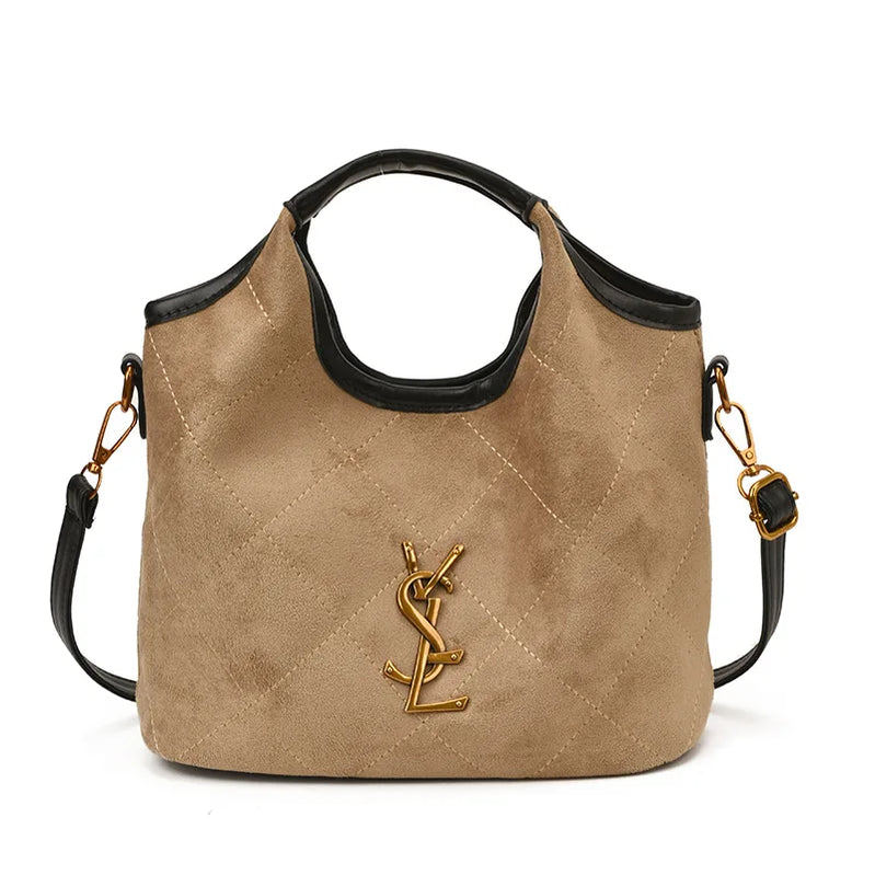 2025 Fall Winter Bucket Bag, Trendy Vintage Inspired Shoulder Bag, Chic Crossbody Purse for Women, Must-Have Stylish Tote