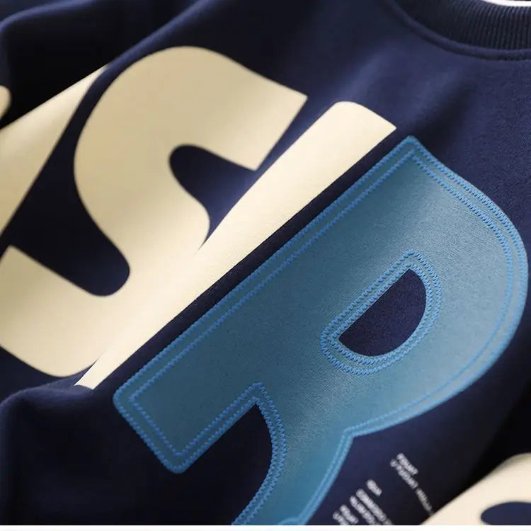 Boys Autumn Spring Trendy 2pcs Sweaters+Pants Sports Suits 3-14 Years Kids Leisure Loose Outfits Children Clothes Sets