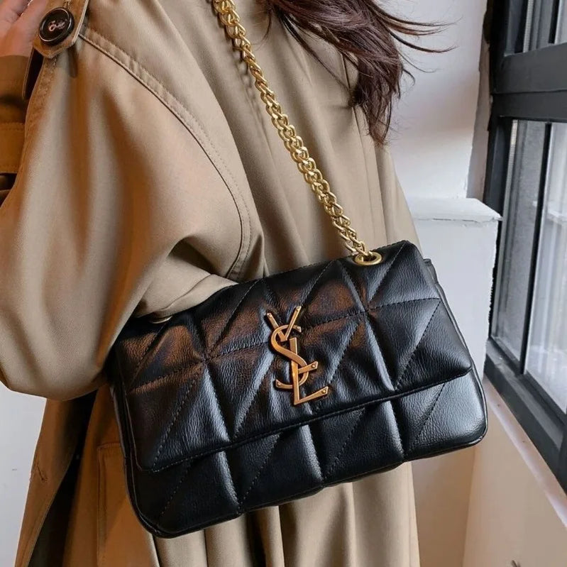 2025 New Luxury Diamond Quilted Chain Bag Women Fashion Crossbody Shoulder Bag For Commute