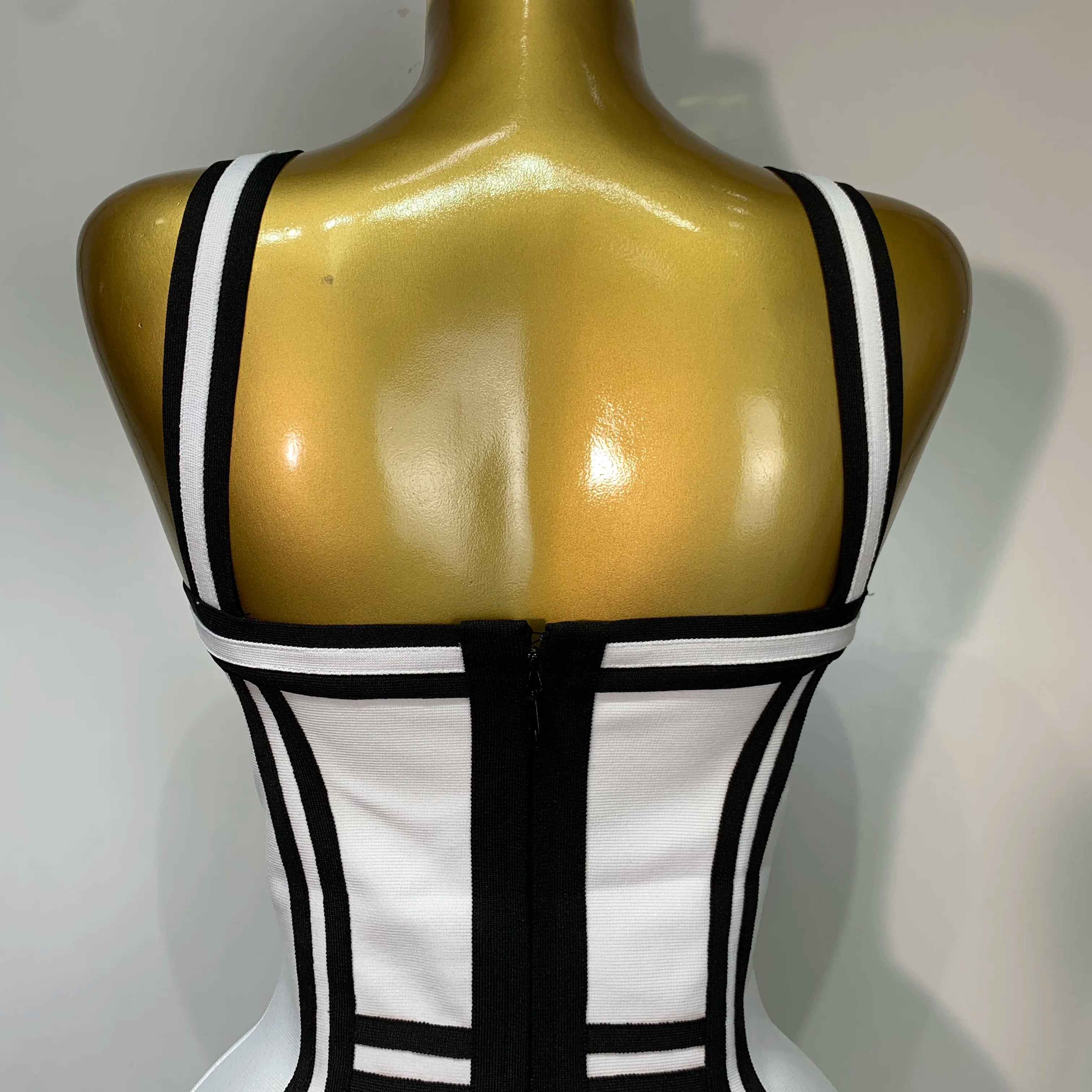 Vestido bandage bodycon feminino sexy sem costas com babados e decote profundo 2025, vestido de celebridade elegante para festa noturna, aniversário de luxo, clube