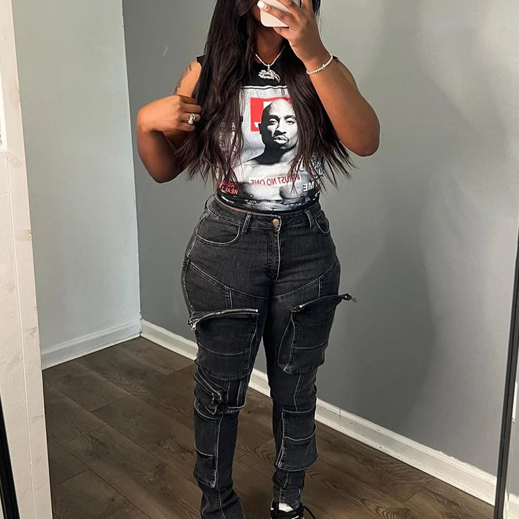 Weird Puss Classic Print Women Tank Tops Sleeveless Pullover Hipsters Hip Hop Streetwear Y2K Causal Basic Wild Comfortable Vest