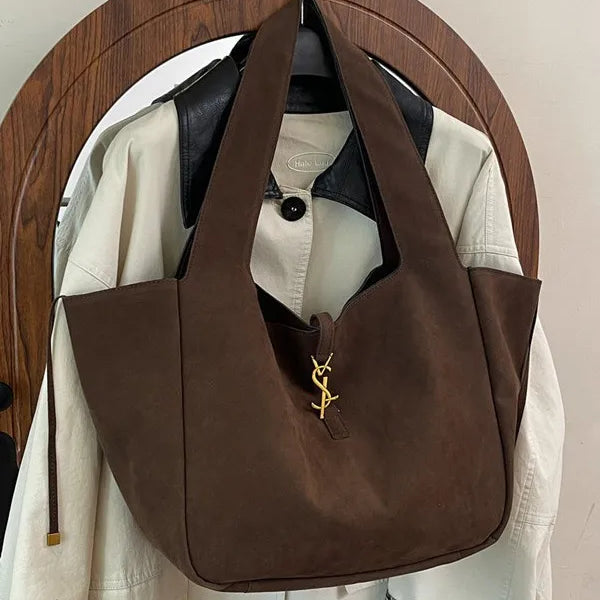 2025 New Women's Large Tote Bag - Elegant PU Leather Shoulder Purse, Spacious Work Commuter Bag, Versatile Casual Chic