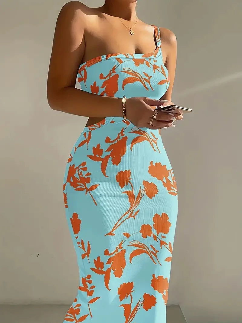 CM.YAYA Summer Women Sleeveless Strap O-neck Sexy 2024 Summer Long Evening Dress Knit Ribbon Night Club Party Maxi Dresses as picture 32