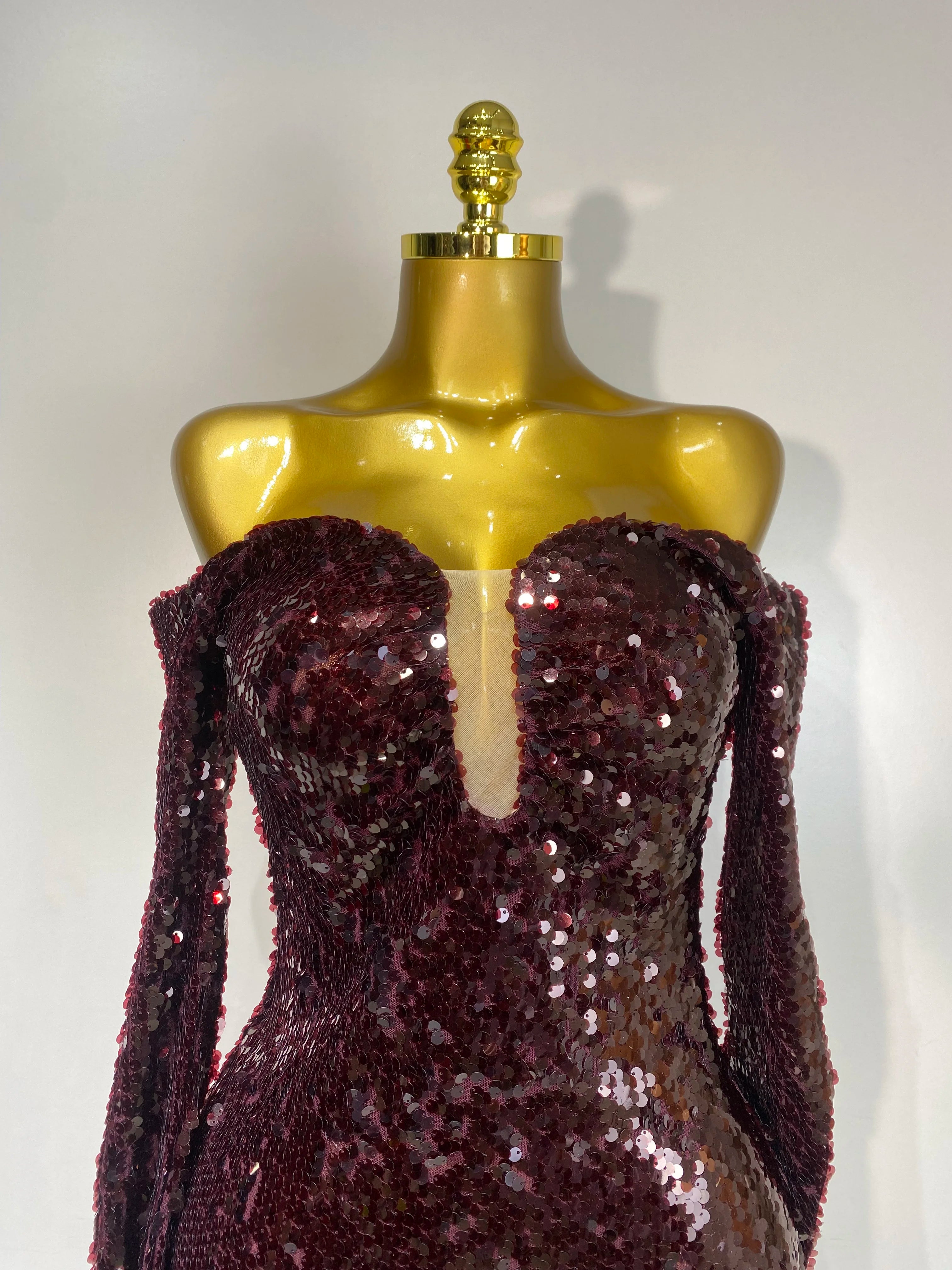 Women 2025 Luxury Sequin Celebrity Sexy Off Shoulder Long Bodycon Dress Elegant Evening Club Party  Fashion Birthday Dresses