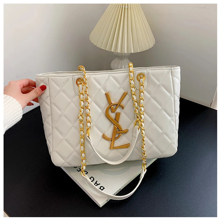 Elegant Women Designer Shoulder Bag Luxury Leather Crossbody Bag High End Tote Vintage Classic