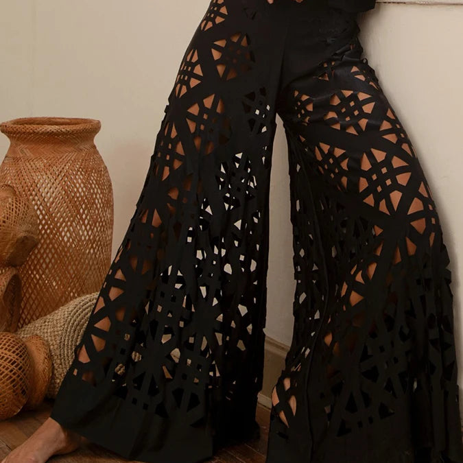 Fashion strappy shoulders solid colour bikini separate suit and trunks swimsuit cut-out design atmosphere and elegant 2024 Women Lotus root color