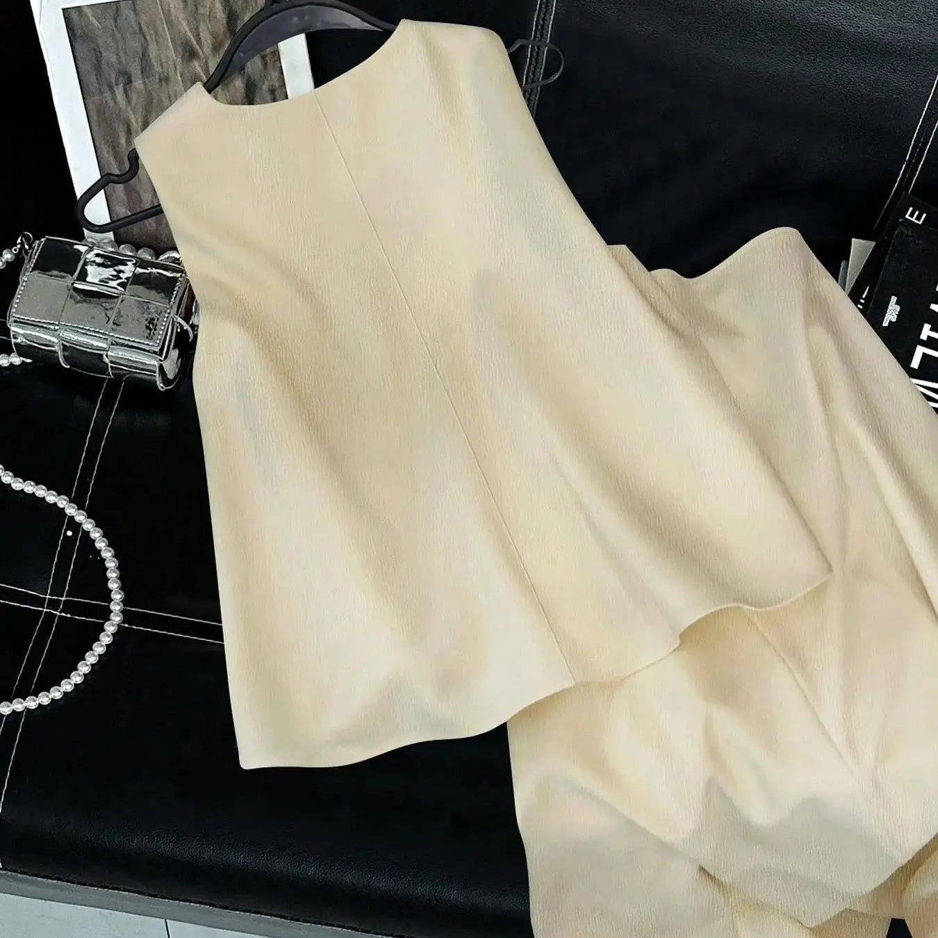 Plus size women's suit and western dress elegant skirt suit summer casual versatile heiress style v-neck