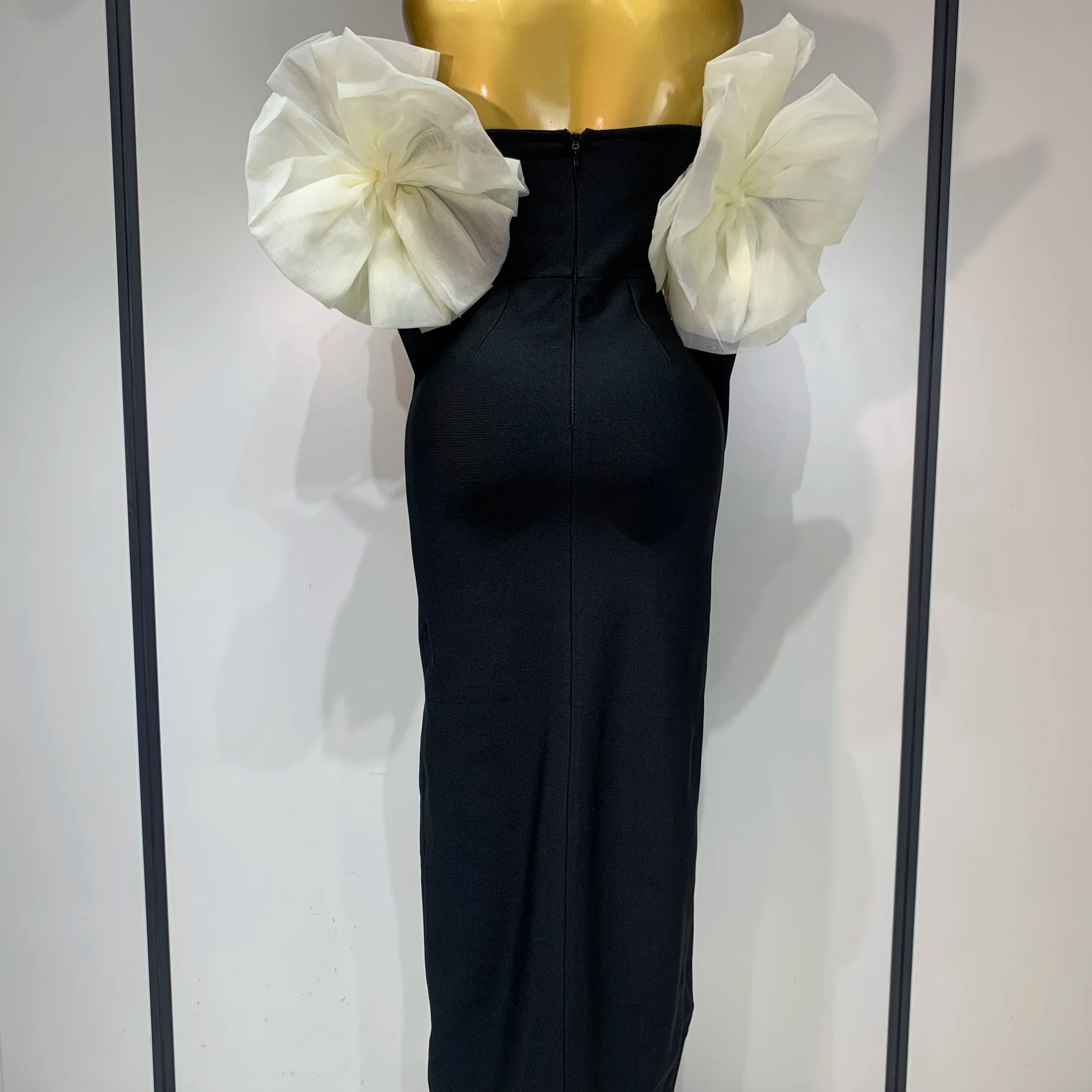 Women Sexy Off Shoulder Bodycon Bandage Dress 2025 Long Sleeved Celebrity Elegant Backless Dress Luxury Birthday Dresses