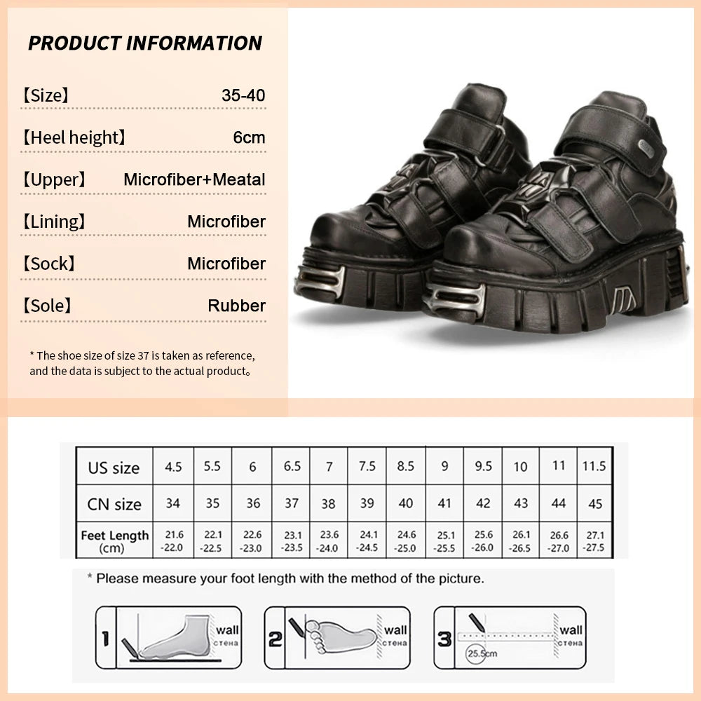 GOGD Designer Women's Ankle Boots Platform New Pumps Gothic Punk Style Thick Sole Motorcycle Boots Y2k Cosplay College Student 1129-5