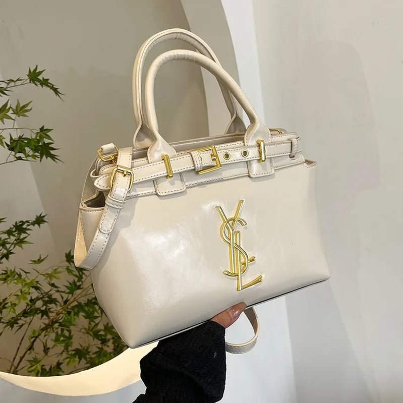 Premium Texture Handheld Women's Bag 2025 New Large-capacity Shoulder Bag Temperament Commuter Messenger Bag Versatile Tote Bag