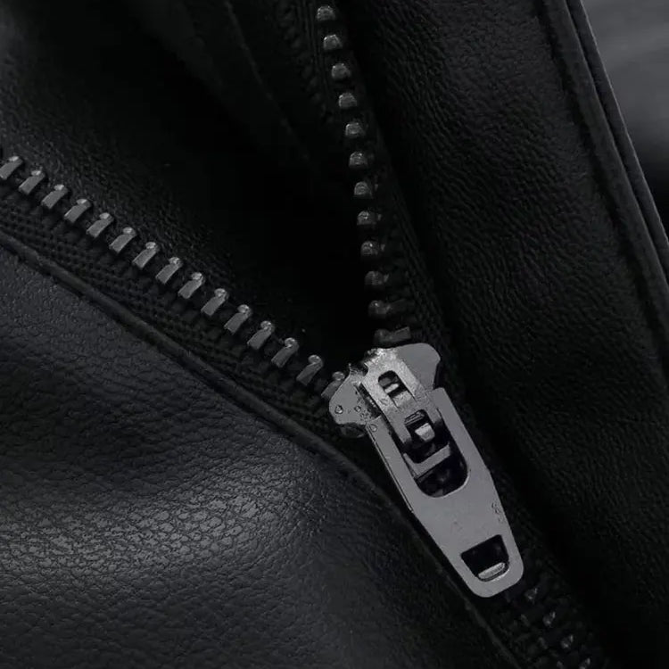 TRAF 2023 Autumn Women's Zipper Fly Lady Skirts Mujer Side Pockets Faux Leather Midi Skirt Clothing