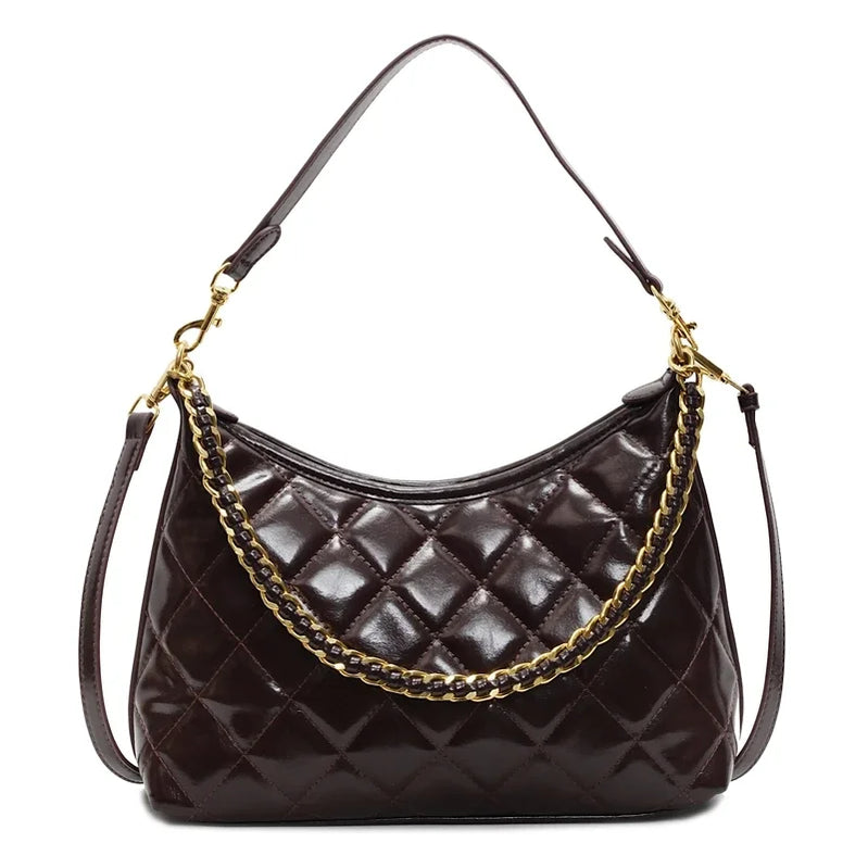 Stylish Minimalist Crossbody Bag - Designer Leather Tote With Vintage Parisian Flair And Elegant Large Capacity Feature
