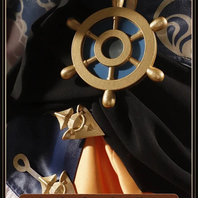 Navia Genshin Impact Cosplay Costume Wig Dress Uniform Fontaine Spina Di Rosula Hat Clorinde Halloween Costumes for Women