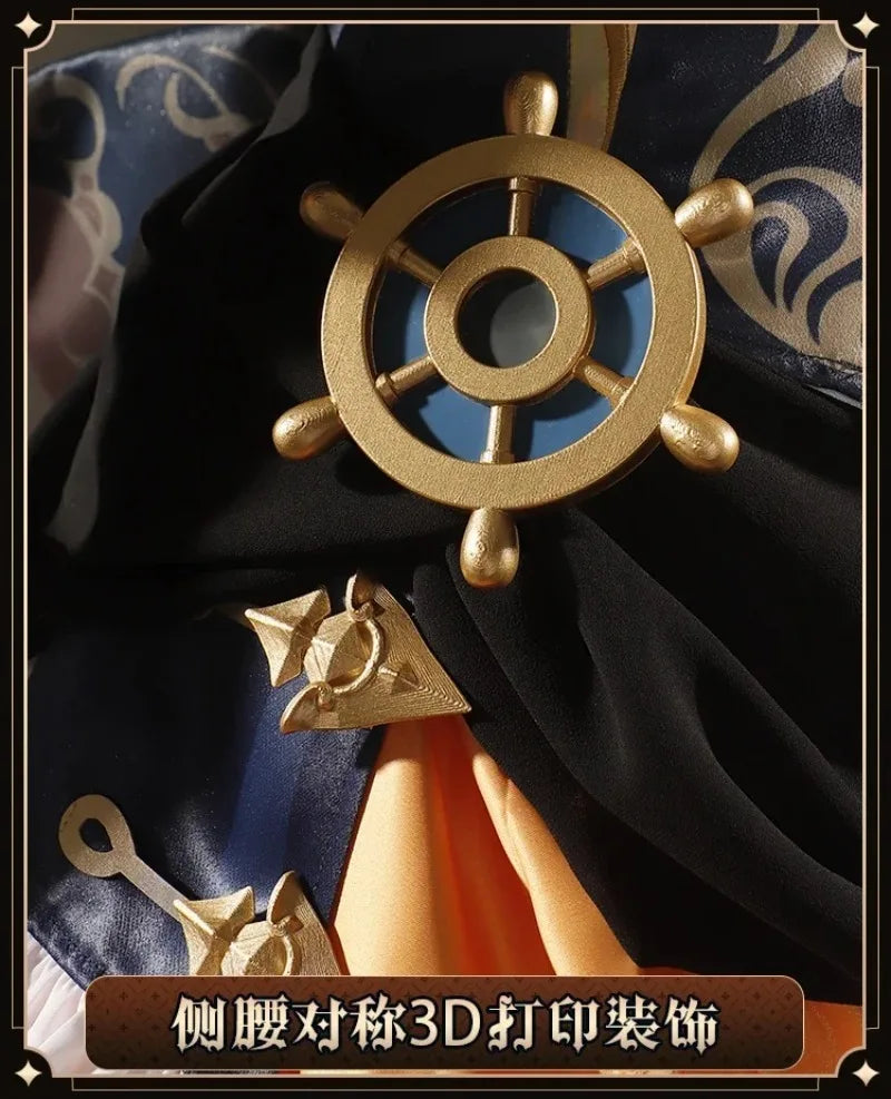 Navia Genshin Impact Cosplay Costume Wig Dress Uniform Fontaine Spina Di Rosula Hat Clorinde Halloween Costumes for Women