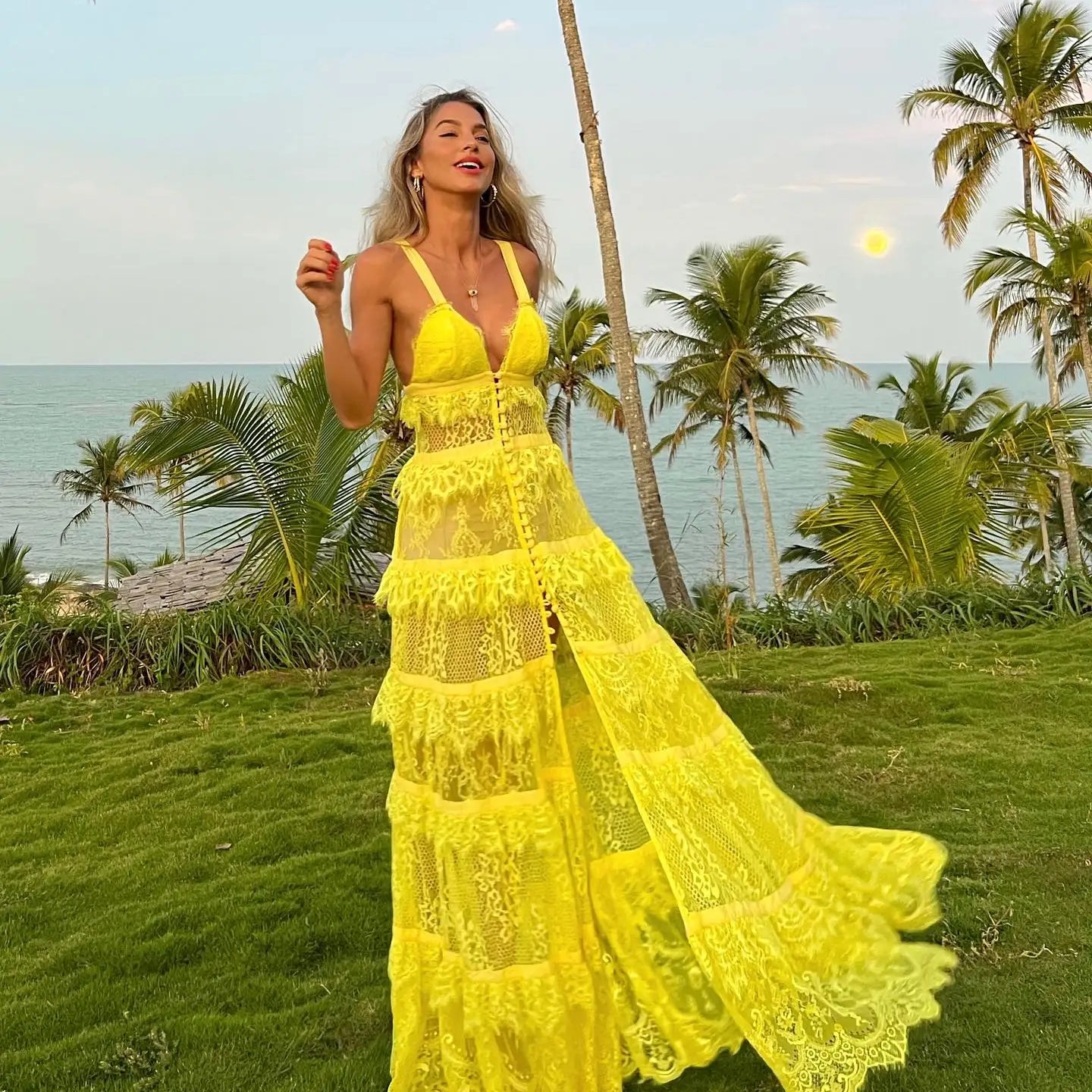 Summer New In Women Dresses Sexy Party Club Evening Dress Fashion Robes Multy-Layer Ruffle Female Chic Gown Women Clothing