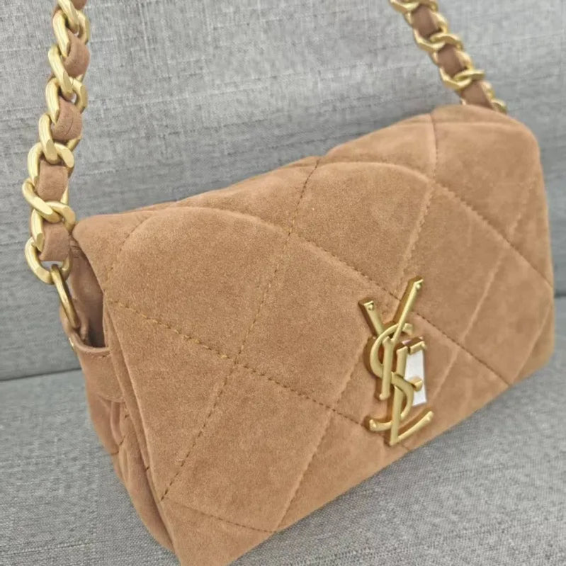 High quality autumn and winter popular frosted leather woolen armpit bag, small fragrant style chain crossbody bag