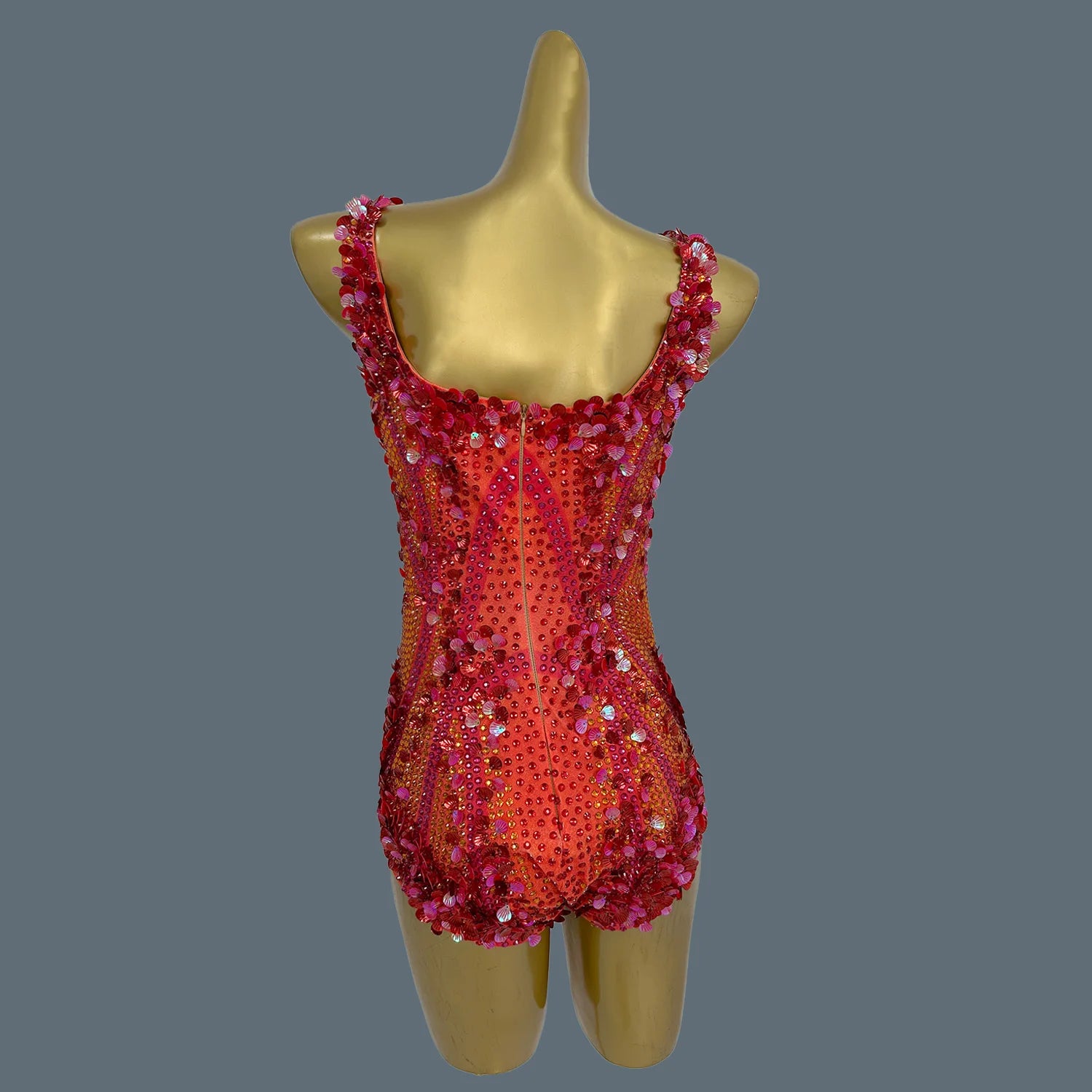 Fashion Celebrity Bodysuit High Street Sexy Sequins Diamonds Performance Women Outfit Luxury Dancer Singer Stage Costume Meimei