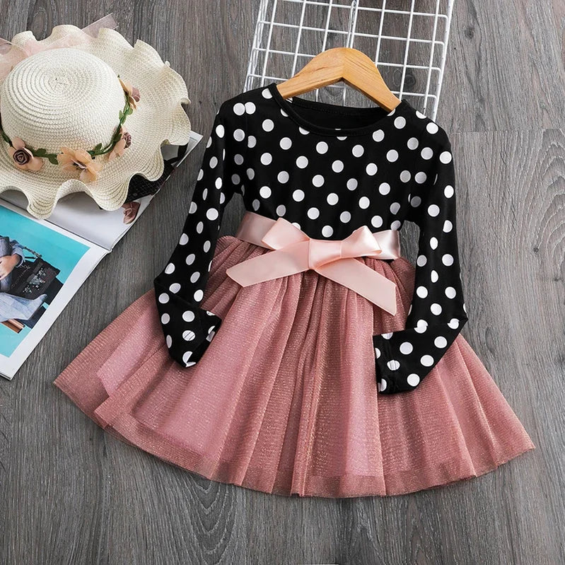 Girls Knitted Dress New Year Autumn Winter Clothes Reindeer Kids Dress For Girls Princess Costume Warm Christmas Dresses 3 8T 218 Black