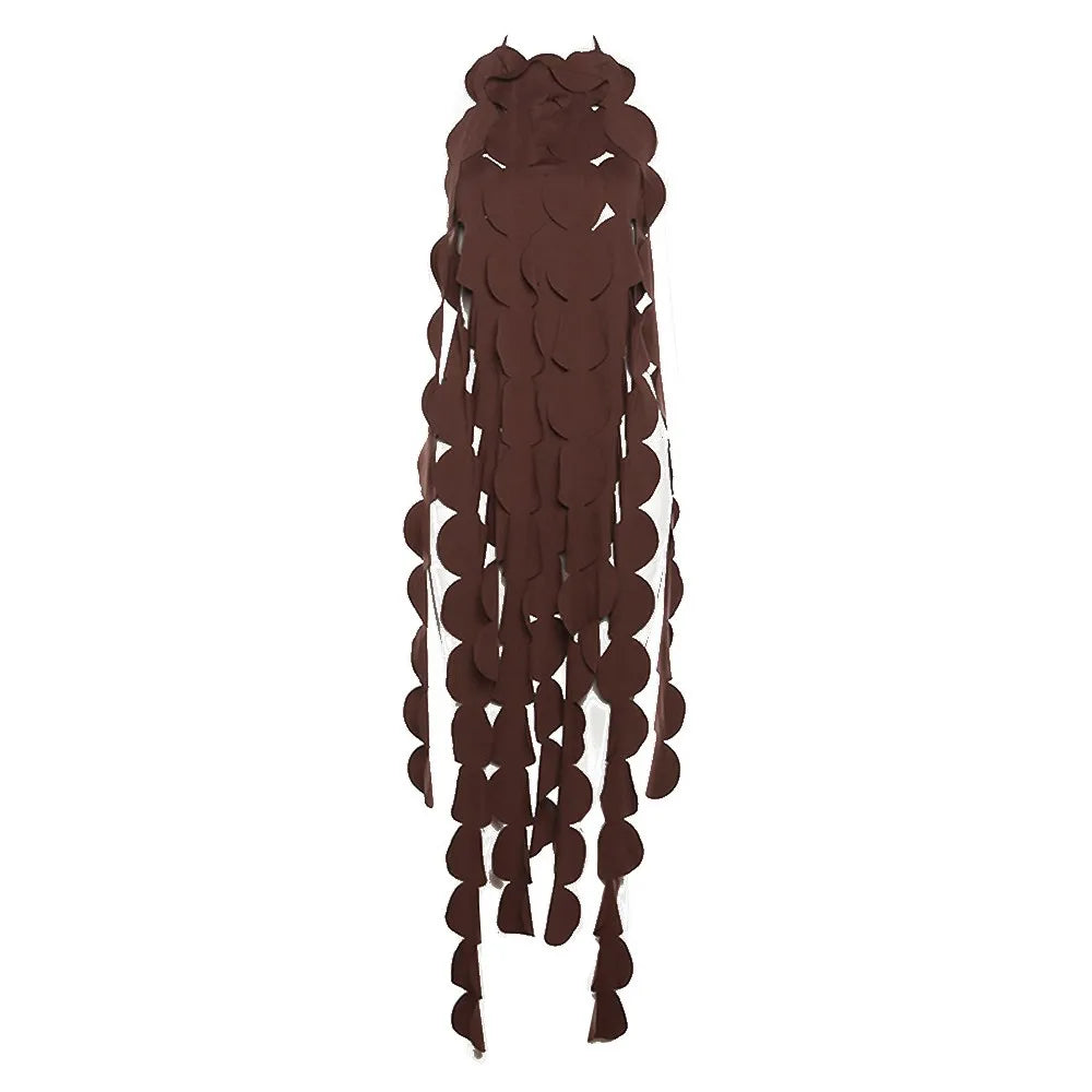 Solid Backless Dresses For Women O Neck Sleeveless Patchwork Lace Up Temperament Slimming Dress Female Fashion New