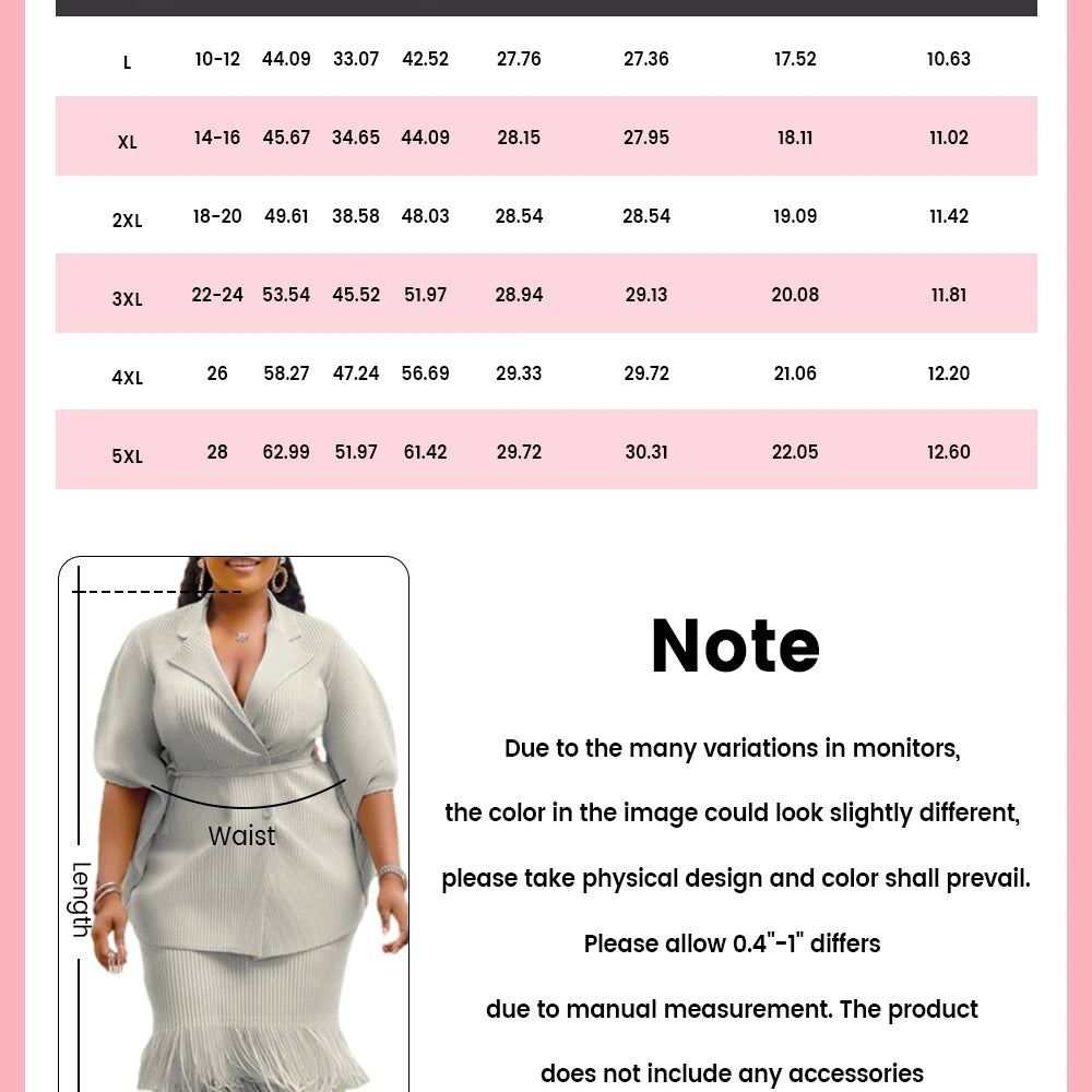 Plus Size Mother Of The Bride Grey Turndown Collar Flare 3/4 Sleeve Strappy Two Piece Skirt Sets