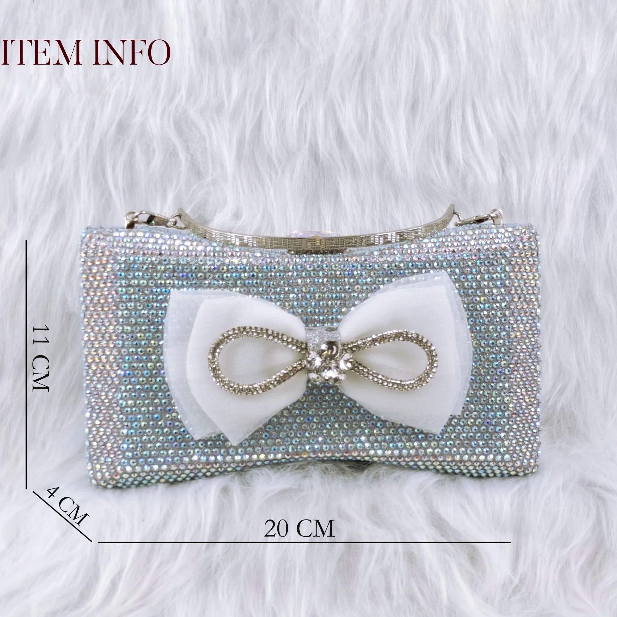 Style Rhinestone Bow Side Empty Party High Heels Pointed Toe Stiletto Heels Silver Women's Shoes And Bags