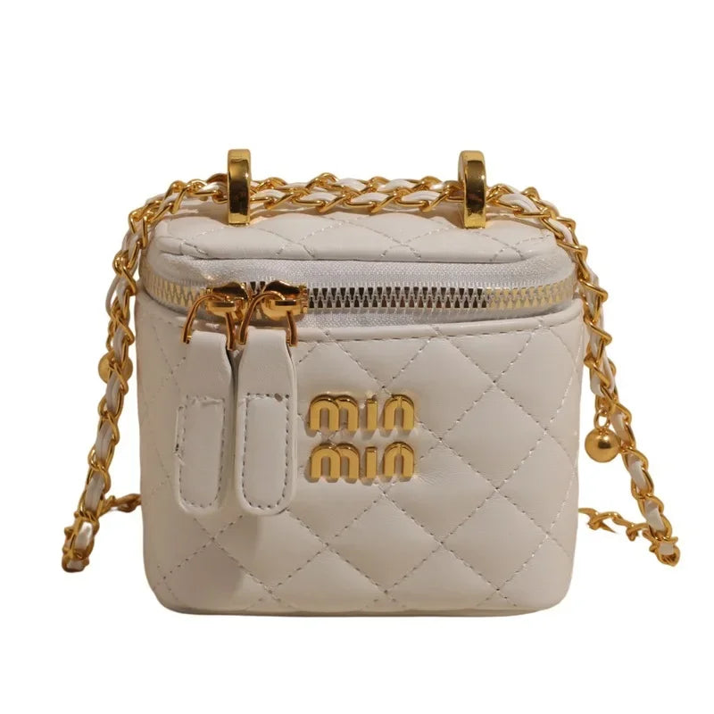 2025 Quilted Bag with Chain Strap for Women, Chic Luxury Crossbody Purse, Elegant Shoulder Bag