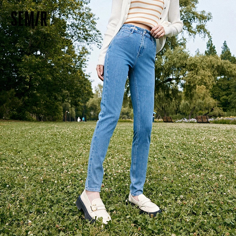 Jeans Women Stretch Slim Pints Slimming Autumn New Versatile Cropped Pants