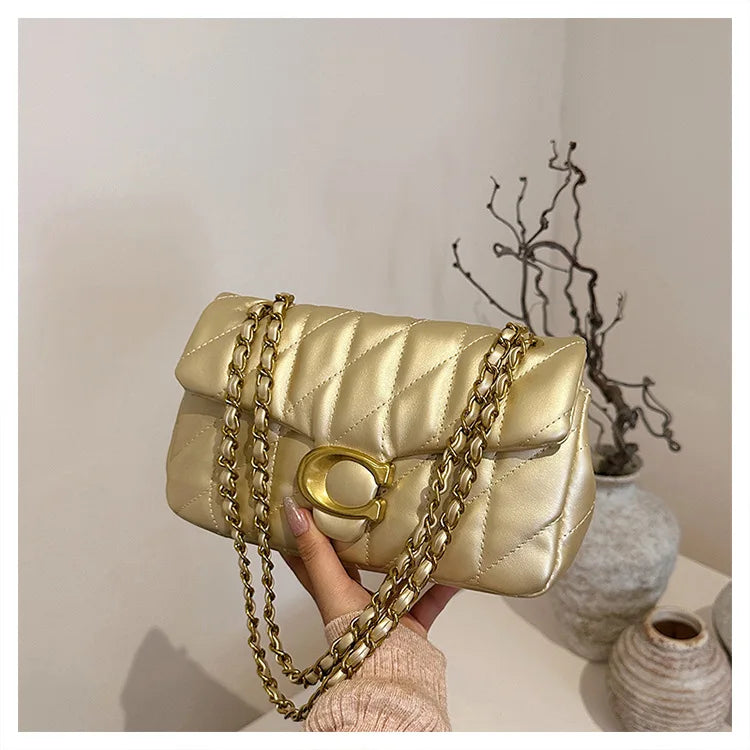 Advanced Chain Diamond Grid Bag, High-quality Women's Small Bag, Small Fragrant Style Crossbody Bag, New Bag, Shoulder Bag