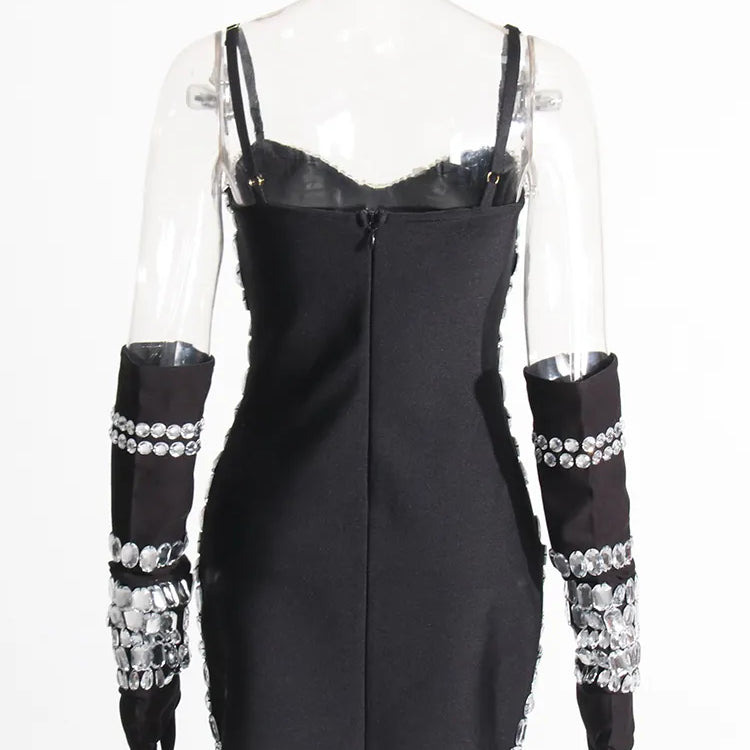 TWOTWINSTYLE Patchwork Embroidered Flares Dresses For Women Square Collar Sleeveless High Waist Slim Sexy Summer Dress Female