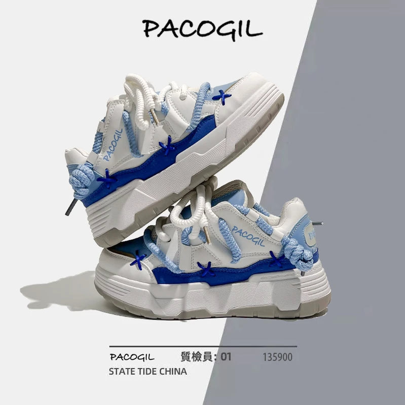 Women's Sneakers Vulcanized Shoes Winter Fashion Protective Platform Shoes Non-slip Rope Decoration Comfortable Women's Shoes