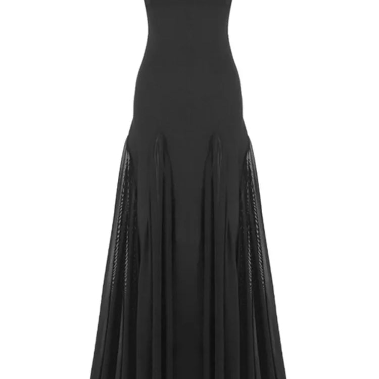 Women Celebrity Sexy Strapless Backless Mesh Maxi Long Bodycon Bandage Dress 2025 Elegant Evening Club Party Outfit