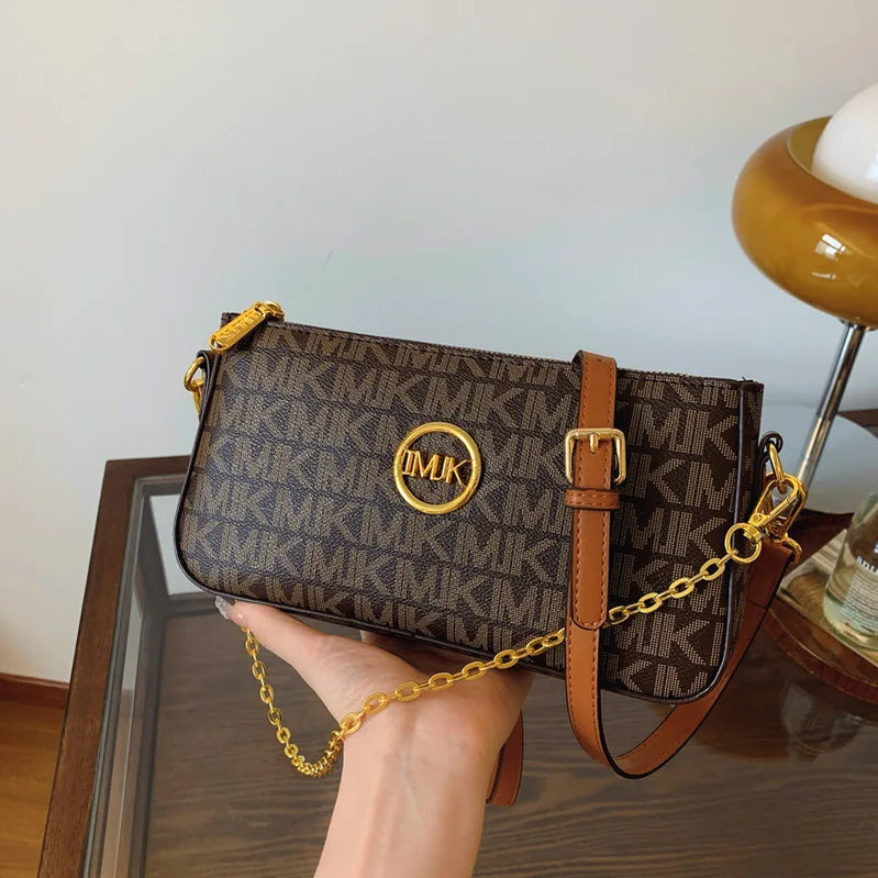 Winter Fashion Popular Luxury Bag New Trend Versatile Women's Bag Shoulder Messenger Bag  Printed Chain Small Square Bag Women