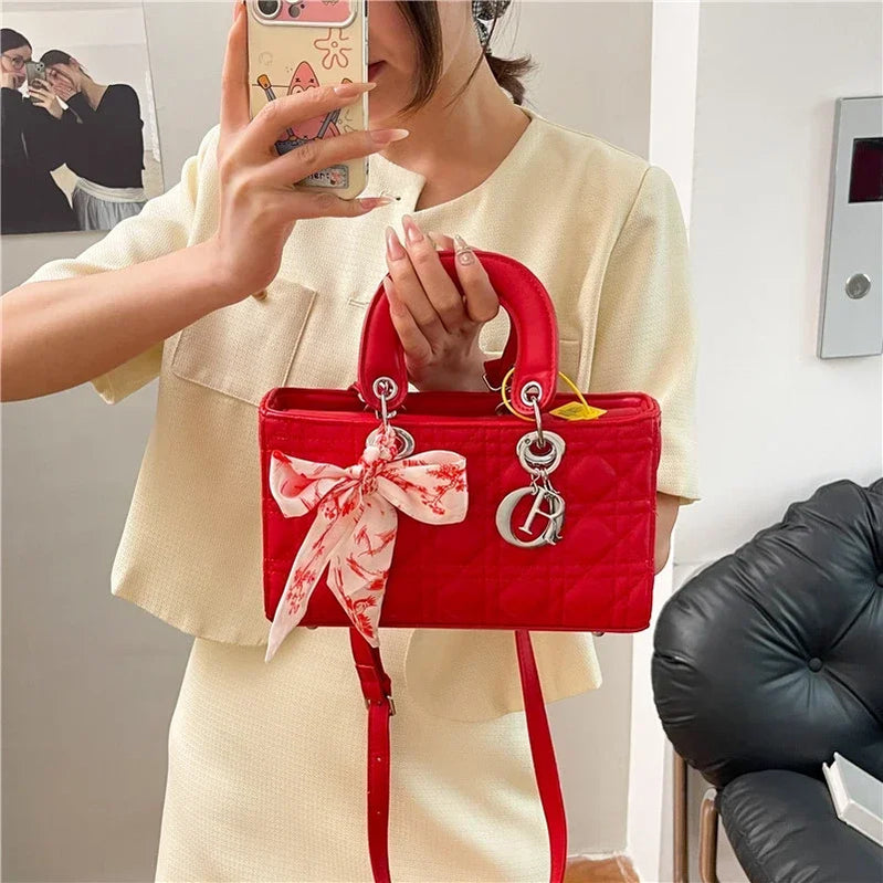 Fashion Women's Leather Classic Crossbody Handbag Elegant Designer Luxury Shoulder Tote Bag For Daily Looks