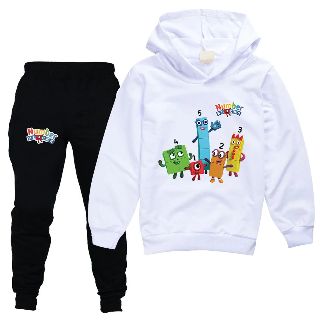 Number Blocks Clothes Kids Pullover Hoodies Navy Pants 2pcs Sets Boys Cartoon Sportsuit Toddler Girls Outfits Children's Clothing