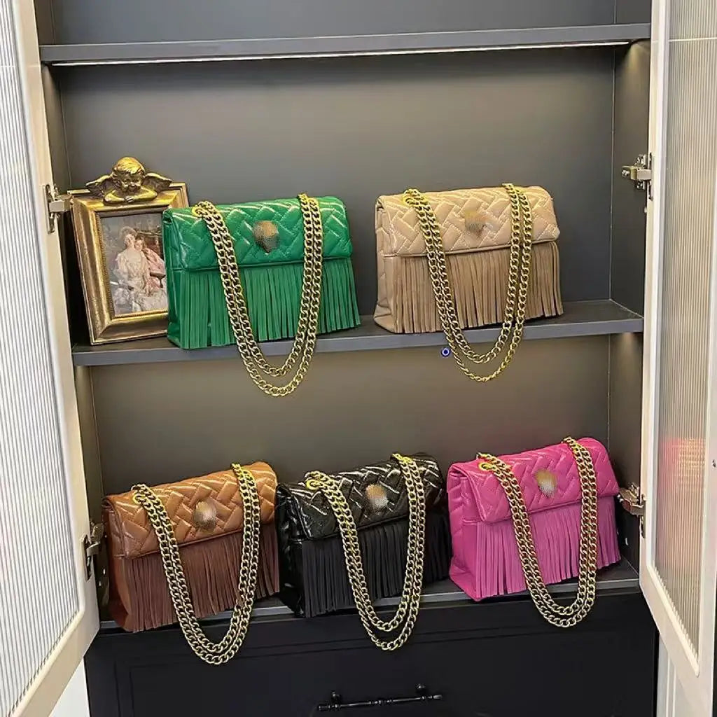 2025 Curated Cube Bag, Chain-Integrated Convertible Shoulder & Crossbody Purse for Women, Architectural Vegan Leather Day