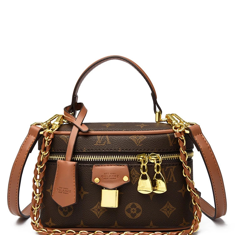 Famous Fashion Women's Zipper Crossbody Bag Paris Designer Inspired Vintage Handbag Suitable For Daily Use