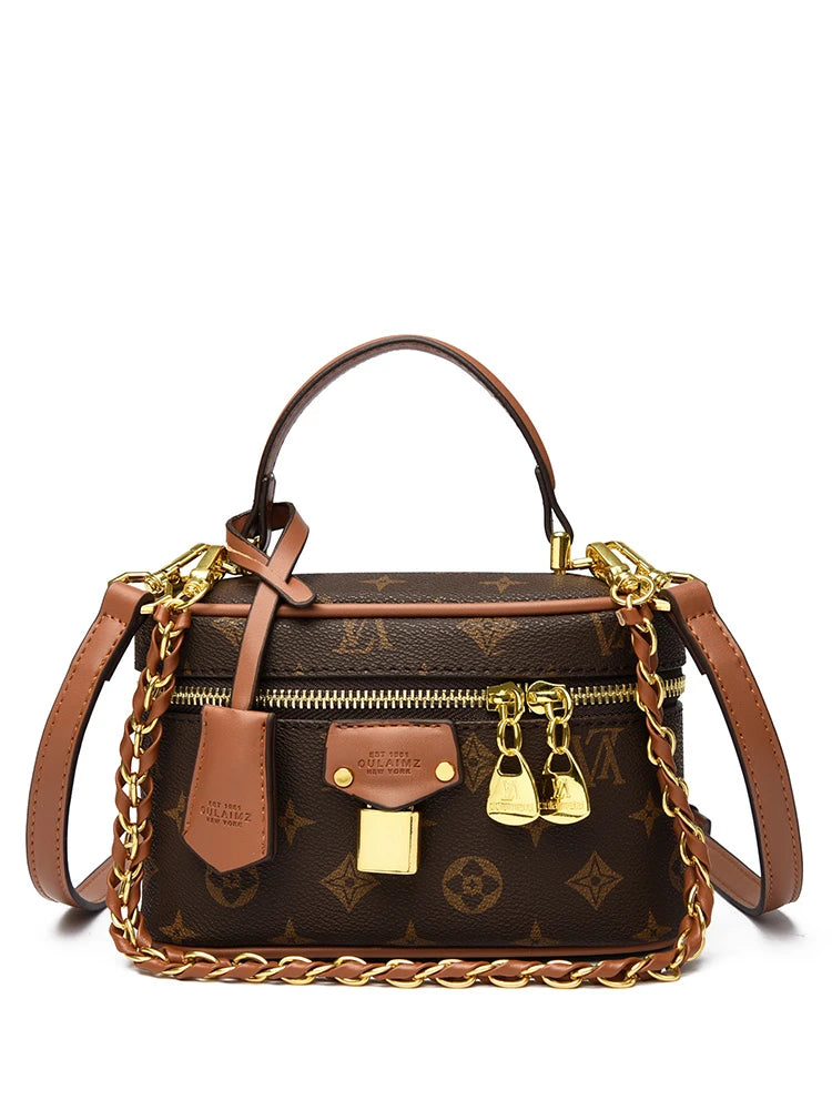 Famous Fashion Women's Zipper Crossbody Bag Paris Designer Inspired Vintage Handbag Suitable For Daily Use