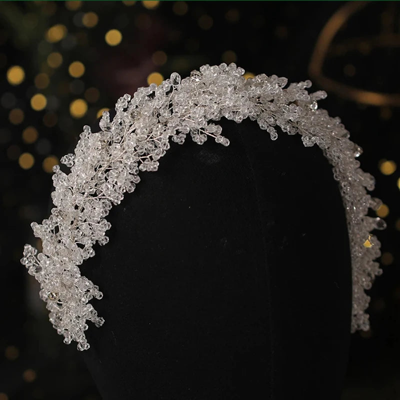 Wedding Hair Accessories Crystal Pearl Hair Belt Wedding Bridal Hair Ornaments Hair Jewelry bride Headdress Headbands FG-0112-A Headbands