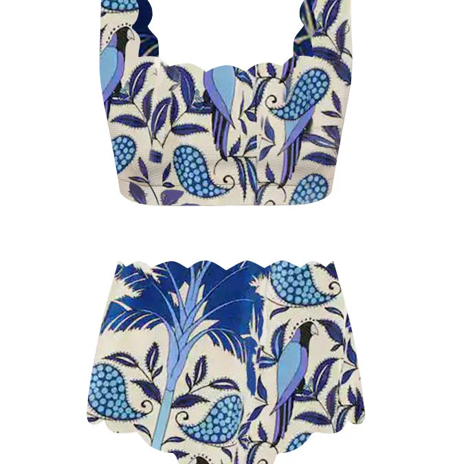 Printed Fashion Swimsuit and Beach Skirt Bikinis Sexy Erotic Suit Fashion Pieces for Slim Fit Luxury Summer Beach Elegance MULTI