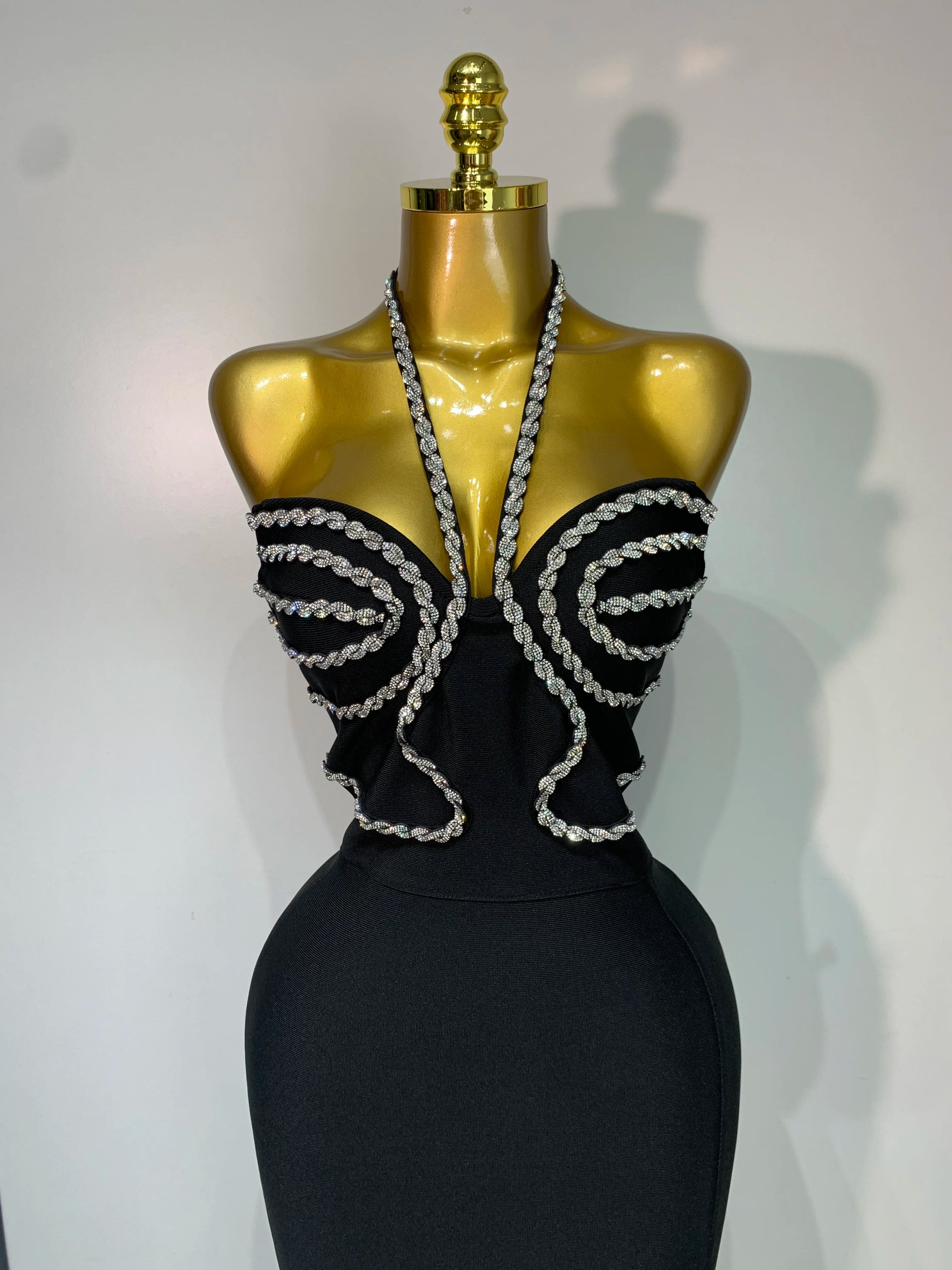 Women Sexy Halter Backless Shinning Crystal Bodycon Long Dress Celebrate Birthday Elegant Evening Party Dress Wedding Guest Gown