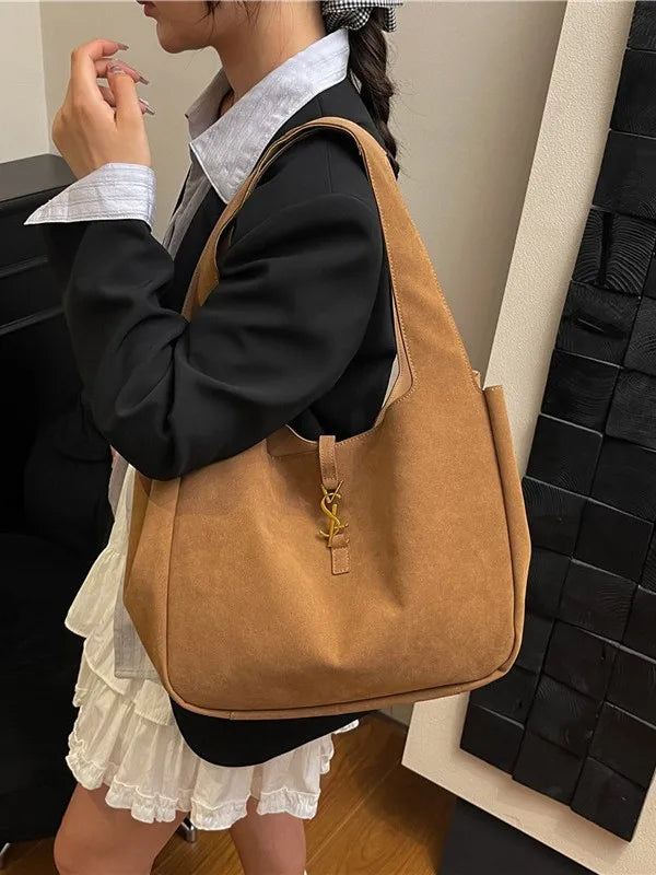 2025 New Women's Large Tote Bag - Elegant PU Leather Shoulder Purse, Spacious Work Commuter Bag, Versatile Casual Chic