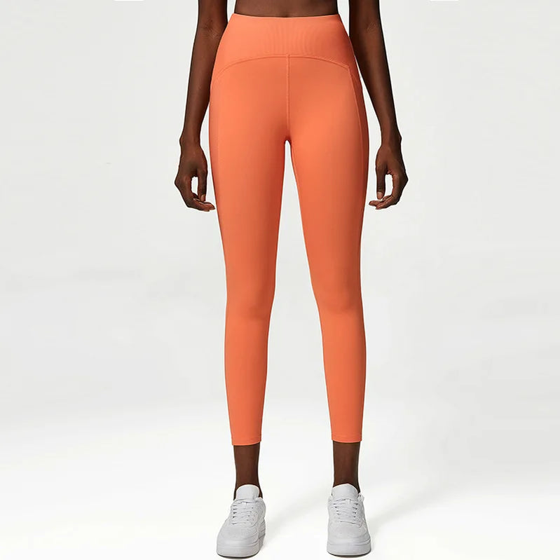 Plus Size Tracksuits Women's Yoga Set Sports Gym Jackets + Bra + Leggings Clothes for Women Sport Outfit Fitness Suit Orange Pants