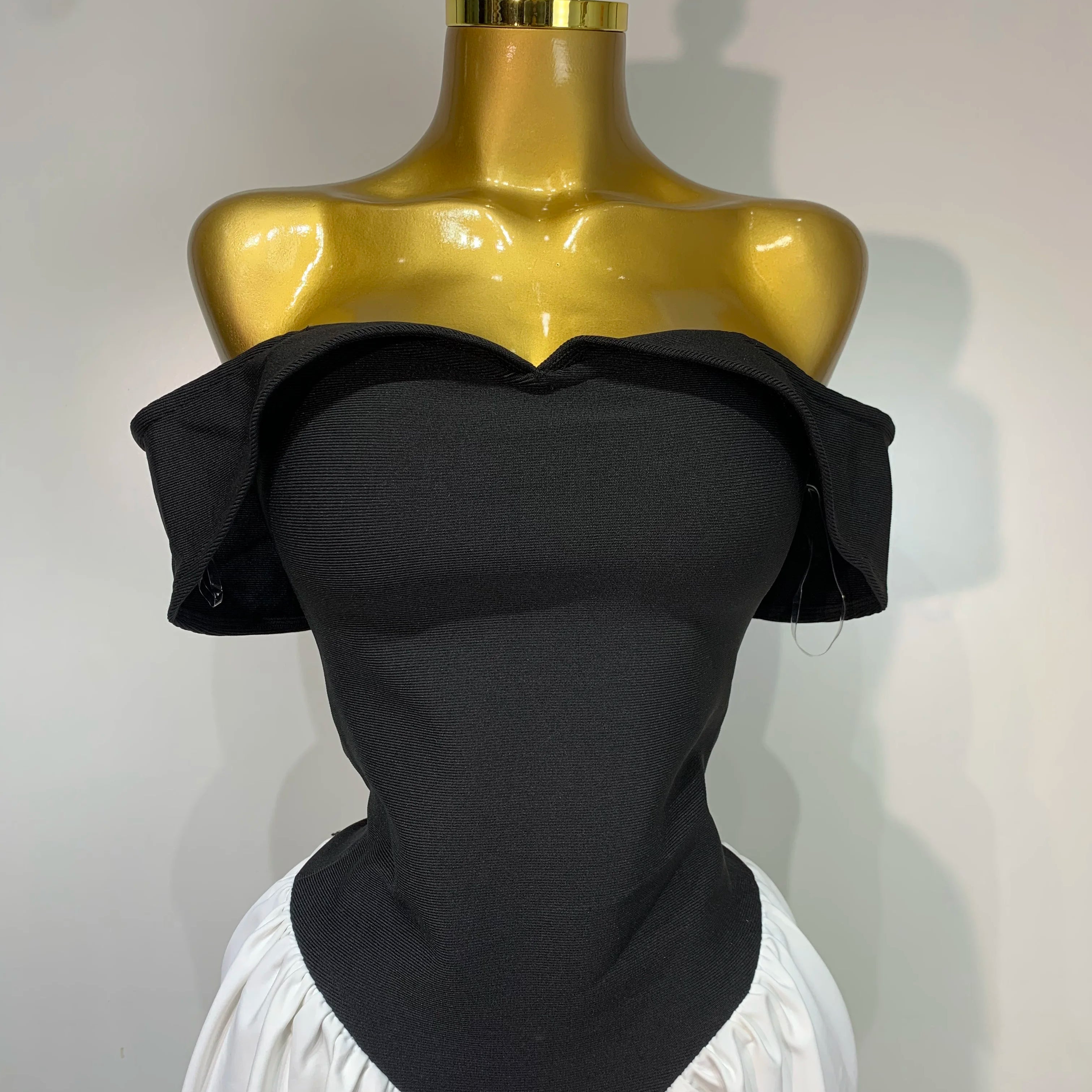 Women Sexy Off Shoulder Black And White Bandage Mermaid Long dress 2025 Formal Evening Party Elegant Luxury Birthday Dress